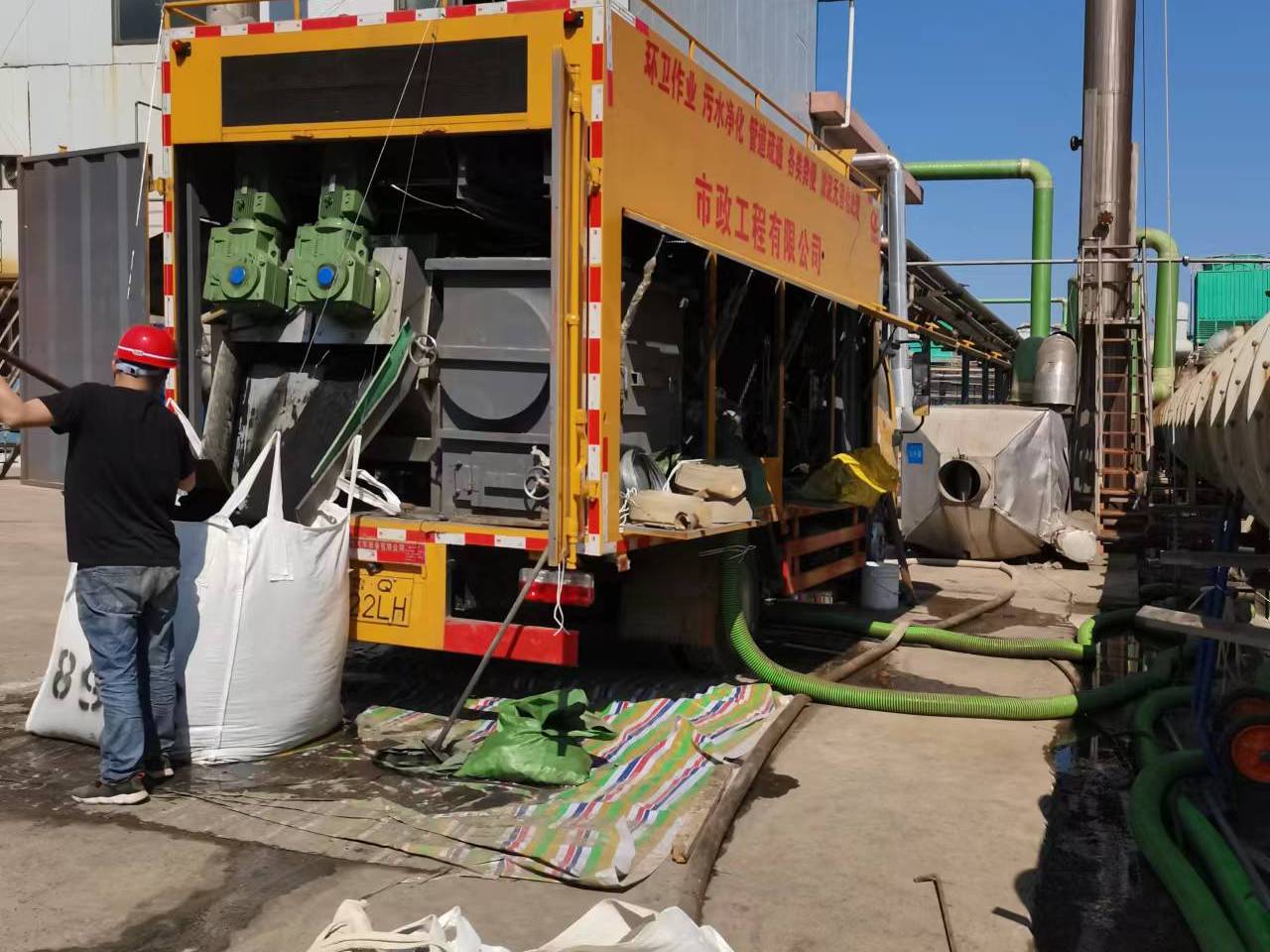 盱眙淤泥压干处理